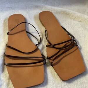 Raye Women's Tan Strappy Sandals Revolve